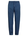 Kiton Man Pants Midnight Blue Size 36 Lyocell, Elastane