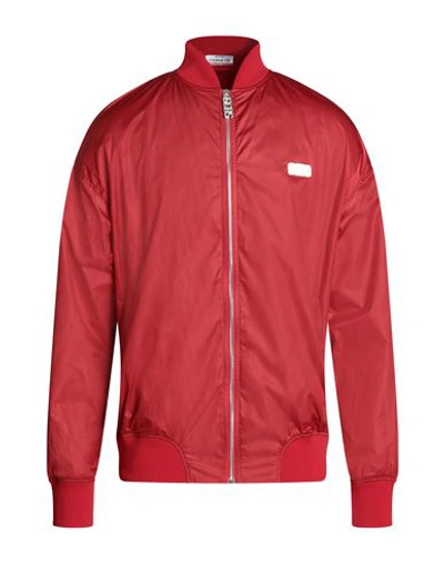 Gcds Man Jacket Red Size L Polyester, Polyamide, Elastane