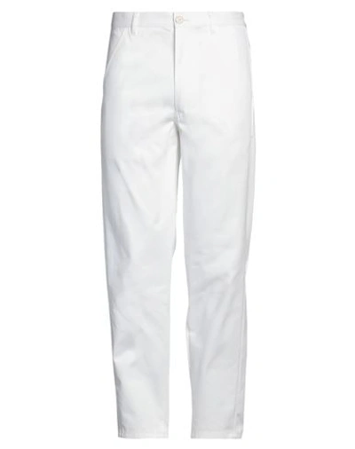 Comme Des Garçons Shirt Man Pants White Size M Cotton