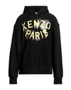 Kenzo Elephant Oversize Cotton Graphic Hoodie In Black