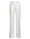 Etro Woman Pants White Size 8 Linen, Silk