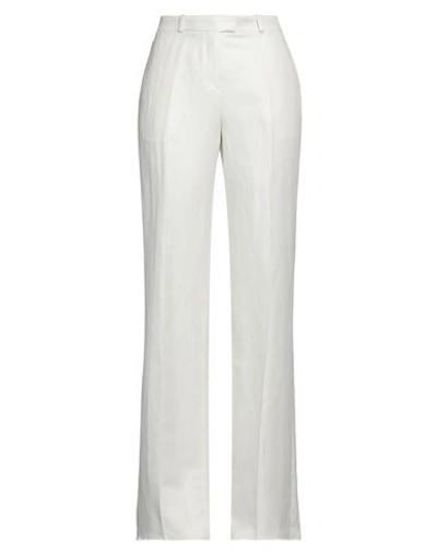 Etro Woman Pants White Size 10 Linen, Silk