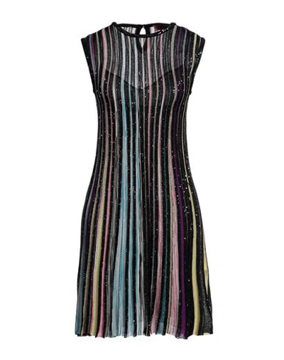 Missoni Woman Mini Dress Black Size 6 Viscose, Polyamide, Polyester, Cupro In Black