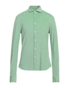 Rossopuro Man Shirt Light Green Size 17 Cotton