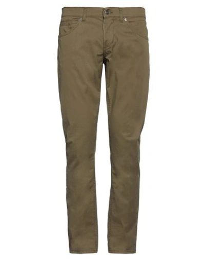 Dondup Man Pants Brown Size 35 Cotton, Elastane