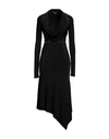 TOM FORD TOM FORD WOMAN MIDI DRESS BLACK SIZE 2 VISCOSE, ELASTANE, COTTON