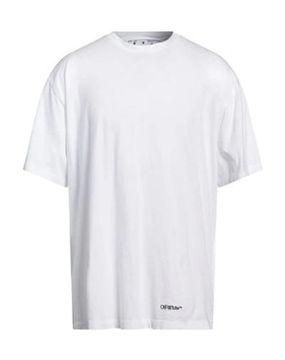 Off-white Man T-shirt White Size L Cotton, Polyester
