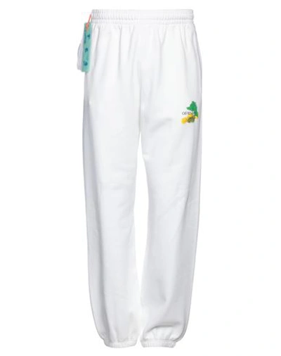OFF-WHITE OFF-WHITE MAN PANTS WHITE SIZE L COTTON