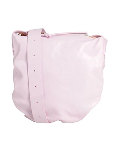 Jil Sander Woman Cross-body Bag Light Pink Size - Soft Leather