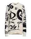 DOLCE & GABBANA DOLCE & GABBANA WOMAN SWEATER WHITE SIZE 4 CASHMERE