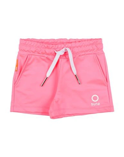 Suns Babies'  Toddler Girl Shorts & Bermuda Shorts Fuchsia Size 4 Polyester, Cotton, Elastane In Pink