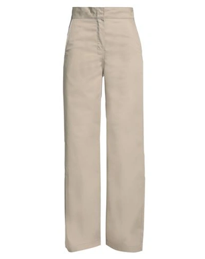 Palm Angels Woman Pants Beige Size M Polyester, Cotton