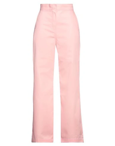 Palm Angels Woman Pants Pink Size L Polyester, Cotton