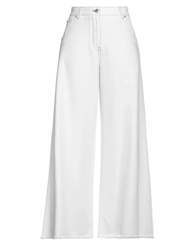 Etro Woman Denim Pants White Size 29 Cotton