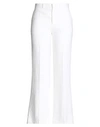 Chloé Woman Pants Ivory Size 4 Linen, Cotton In White