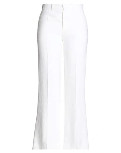 CHLOÉ CHLOÉ WOMAN PANTS IVORY SIZE 8 LINEN, COTTON