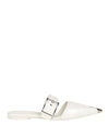Alexander Mcqueen Woman Mules & Clogs White Size 8 Soft Leather