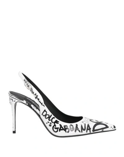 Dolce & Gabbana Woman Pumps White Size 7.5 Calfskin