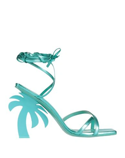 Palm Angels Palm Beach Open-toe Sandals In Blue