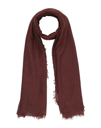 Rick Owens Man Scarf Cocoa Size - Cashmere, Silk In Brown