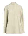 Jil Sander Woman Shirt Sage Green Size 2 Cotton In Sage Green