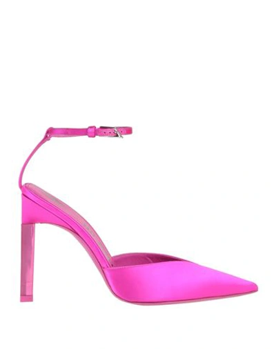 ATTICO THE ATTICO WOMAN PUMPS FUCHSIA SIZE 8 TEXTILE FIBERS