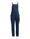 Burberry Woman Overalls Blue Size 6 Virgin Wool, Ramie In Blue