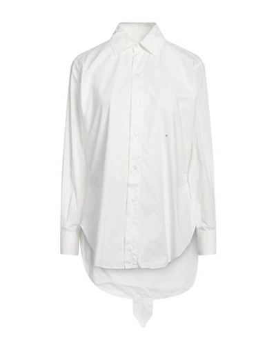 Maison Margiela Woman Shirt White Size 16 Cotton