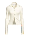 Off-white Woman Shirt Cream Size 6 Polyamide, Elastane