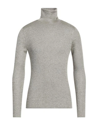 Dolce & Gabbana Man Turtleneck Light Grey Size 48 Polyester, Cotton