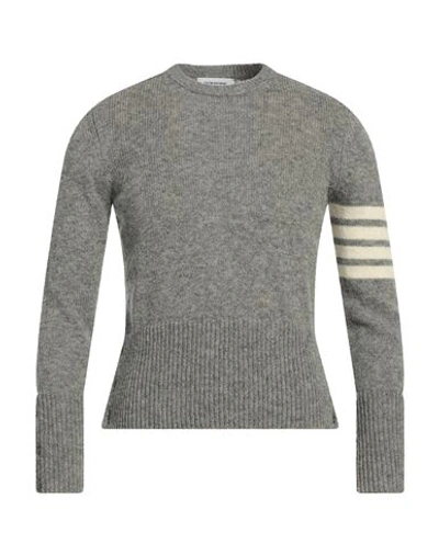 Thom Browne Man Sweater Grey Size 5 Wool
