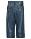 Off-white Skeleton Denim Bermuda Shorts In Blue