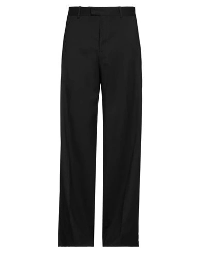 Raf Simons Man Pants Black Size 34 Cotton