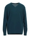 Rossopuro Man Sweater Pastel Blue Size 7 Wool, Cashmere