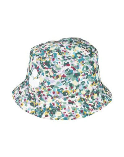 Isabel Marant Logo-print Reversible Bucket Hat In Weiss