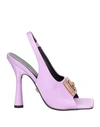 Versace 110 Medusa Crystal-embellished Sandals In Purple