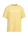 A-cold-wall* Man T-shirt Light Yellow Size L Cotton