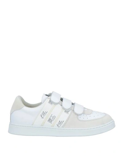 Etro Man Sneakers White Size 10 Soft Leather