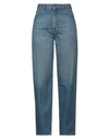 VALENTINO VALENTINO GARAVANI WOMAN JEANS BLUE SIZE 30 COTTON, CALFSKIN