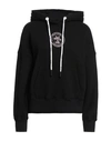 Palm Angels Black College Classic Hoodie In Black