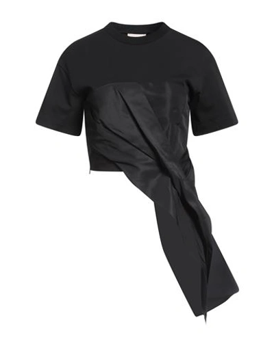 Alexander Mcqueen Cotton Jersey T-shirt In Black