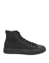 Valentino Garavani Man Sneakers Black Size 7 Textile Fibers