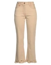 JACQUEMUS JACQUEMUS WOMAN JEANS BEIGE SIZE 30 ORGANIC COTTON