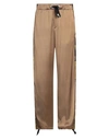 Versace Man Pants Khaki Size 34 Viscose, Cotton In Beige