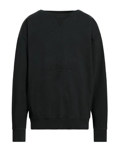 Maison Margiela Man Sweatshirt Steel Grey Size L Cotton, Elastane