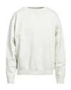 Maison Margiela Classic White Cotton Crew-neck Sweatshirt For Men In White