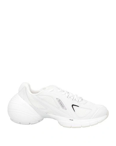 Givenchy Man Sneakers White Size 9 Polyamide, Elastane, Polyester