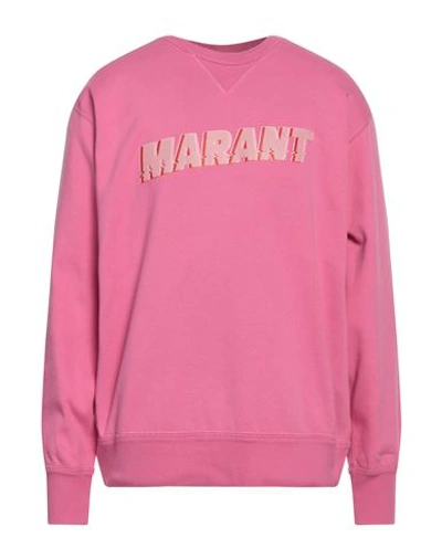 Isabel Marant Man Sweatshirt Fuchsia Size Xl Cotton, Polyester In Pink
