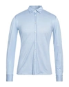 Aglini Man Shirt Sky Blue Size 16 ½ Cotton