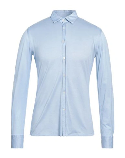 Aglini Man Shirt Sky Blue Size 15 ½ Cotton